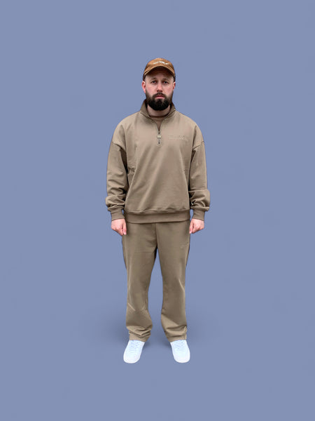 Adjustable Hem Sweatpants - Sand