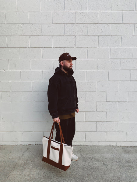 Traveler Tote Bag - Natural/Brown