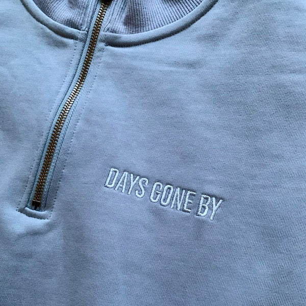 Quarter Zip Pullover - Slate Blue