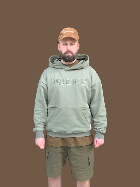 Double Concealed Pocket Hoodie - Sage Green
