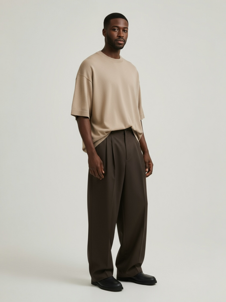 Merino Wool T-Shirt - Beige