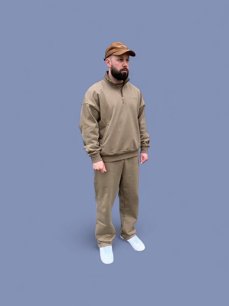 Quarter Zip Pullover - Sand