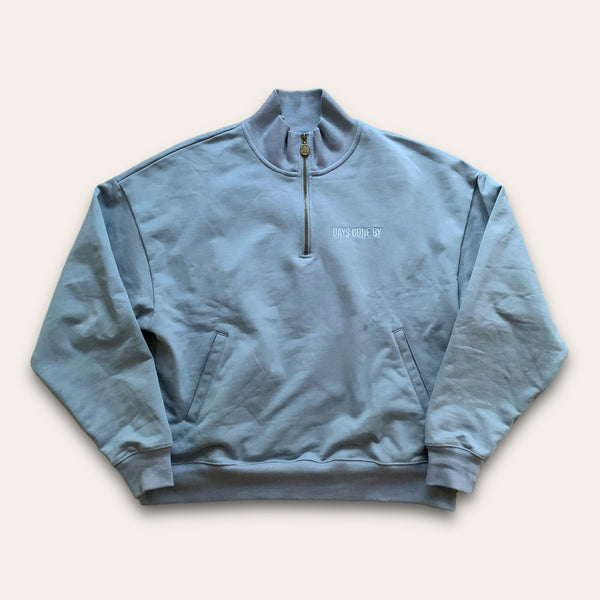 Quarter Zip Pullover - Slate Blue