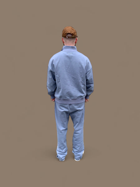 Adjustable Hem Sweatpants - Slate Blue