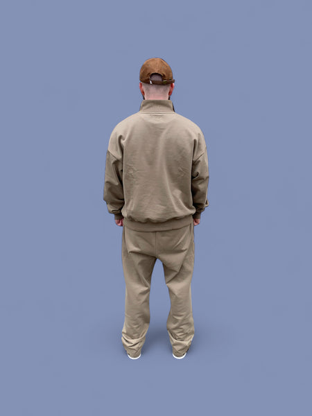Quarter Zip Pullover - Sand