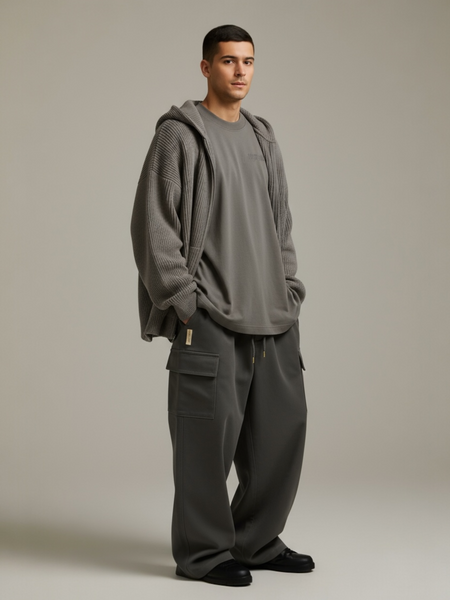 Utility Cargo Pants - Dark Grey