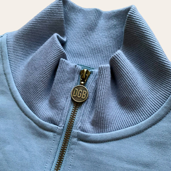 Quarter Zip Pullover - Slate Blue