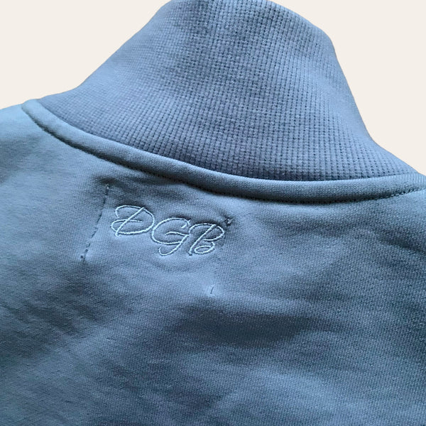 Quarter Zip Pullover - Slate Blue