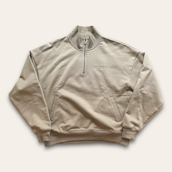 Quarter Zip Pullover - Sand