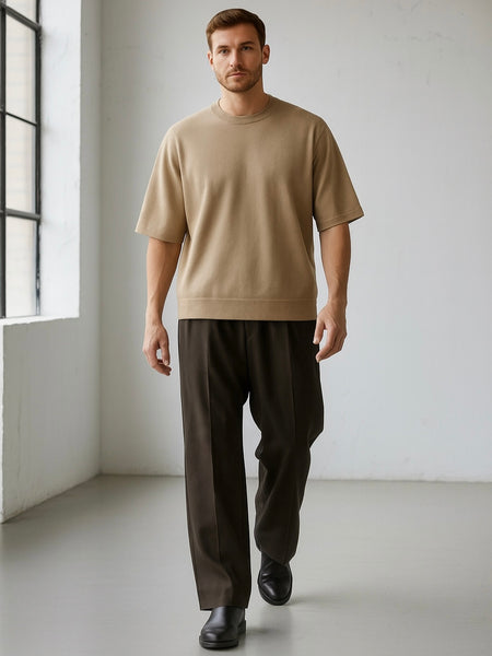 Merino Wool T-Shirt - Beige