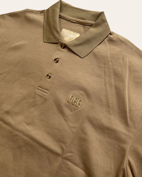 Relaxed Fit SS Polo - Tan