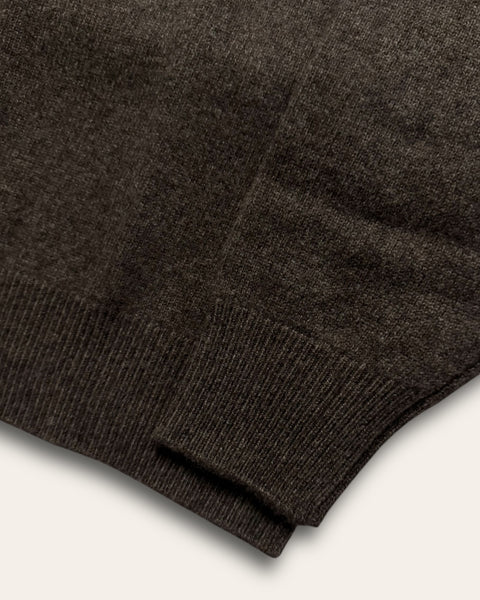 Merino Wool-Cashmere Polo - Truffle