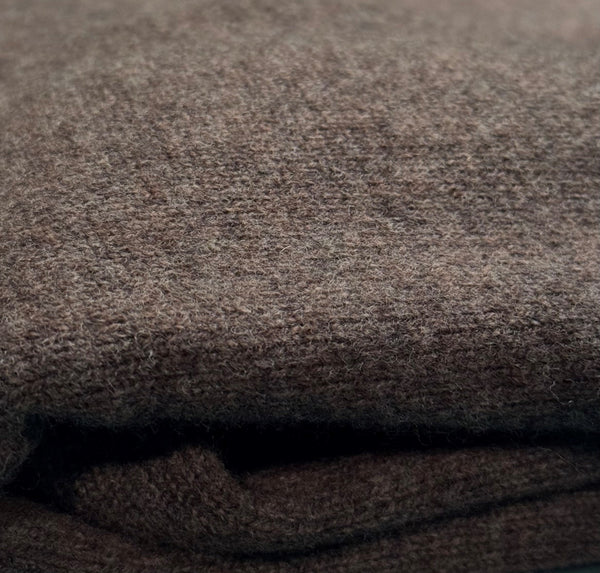 Merino Wool-Cashmere Polo - Truffle