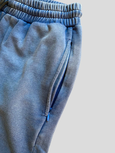 Concealed Pocket French Terry Shorts - Washed Navy