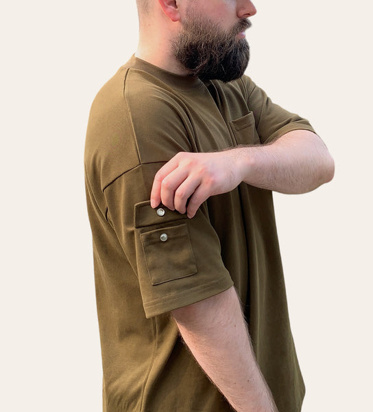 Utility Pocket Tee - Military Green