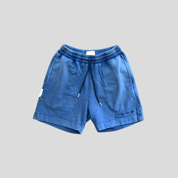 Concealed Pocket French Terry Shorts - Washed Navy