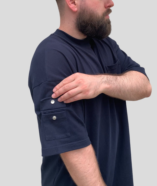 Utility Pocket Tee - Deep Navy
