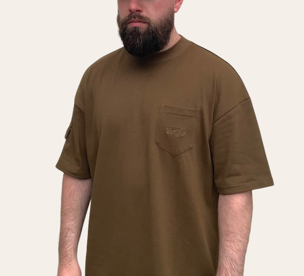 Utility Pocket Tee - Military Green