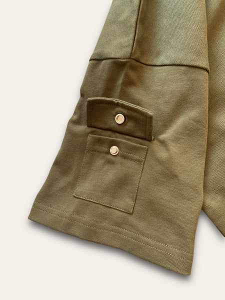 Utility Pocket Tee - Military Green