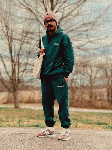Concealed Pocket Sweatpants - Mountain Green