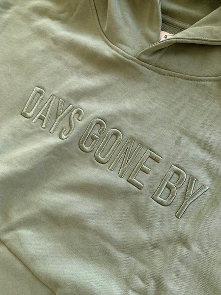 Double Concealed Pocket Hoodie - Sage Green