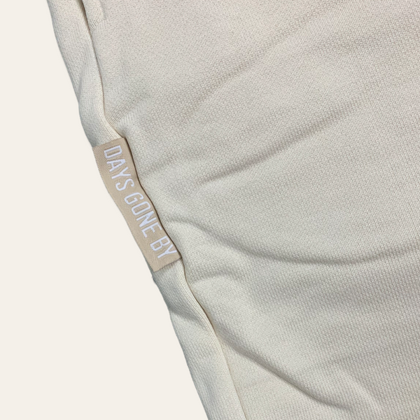 Concealed Pocket French Terry Shorts - Cream