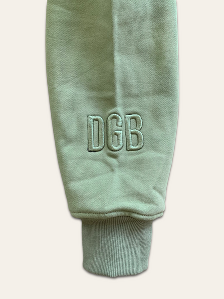 Double Concealed Pocket Hoodie - Sage Green