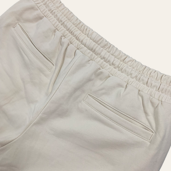 Concealed Pocket French Terry Shorts - Cream
