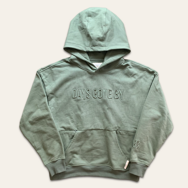 Double Concealed Pocket Hoodie - Sage Green