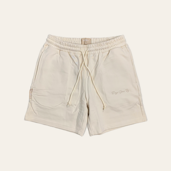 Concealed Pocket French Terry Shorts - Cream