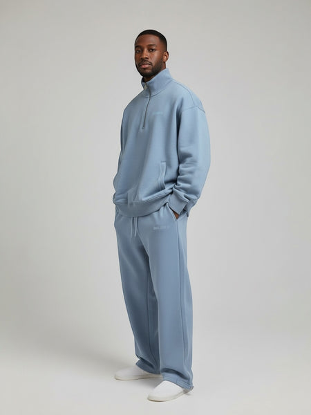 Adjustable Hem Sweatpants - Slate Blue