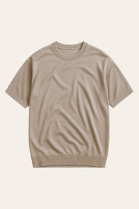 Merino Wool T-Shirt - Beige