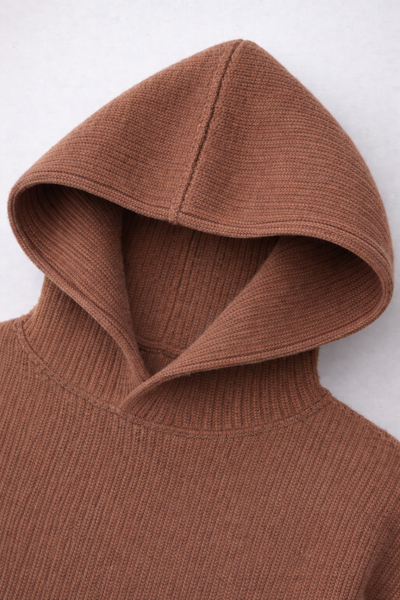 The Layover Knit Hoodie - Rust