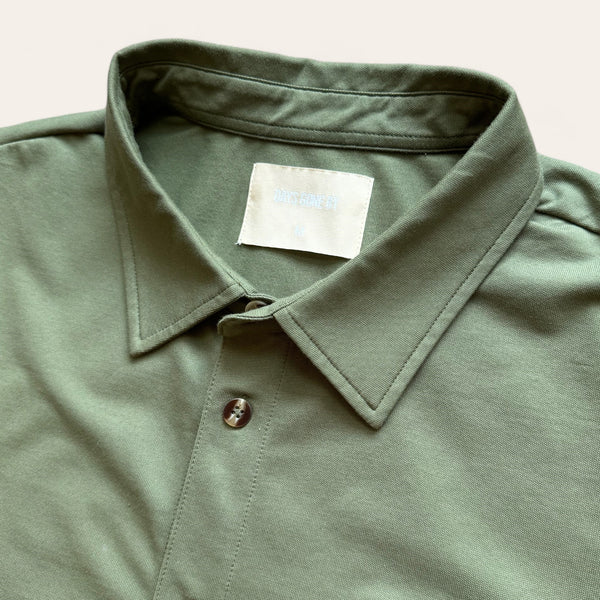 Arthur SS Button Up - Olive Green