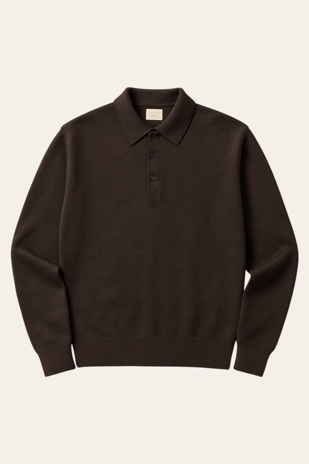 Merino Wool/Cashmere Polo - Truffle