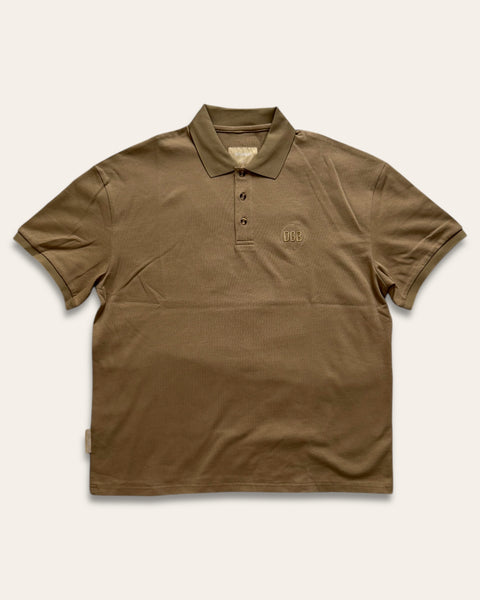 Relaxed Fit SS Polo - Beige