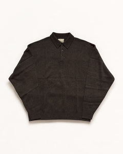 Merino Wool/Cashmere Polo - Truffle