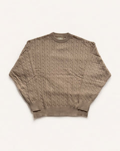 Cable-Knit Sweater - Beige